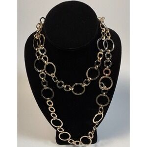 Necklace Lightweight Linked Chain Super Fun Piece for Layering Signed Chicos